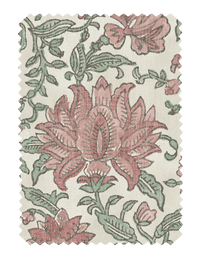 Nima Floral Rose/Sage Fabric