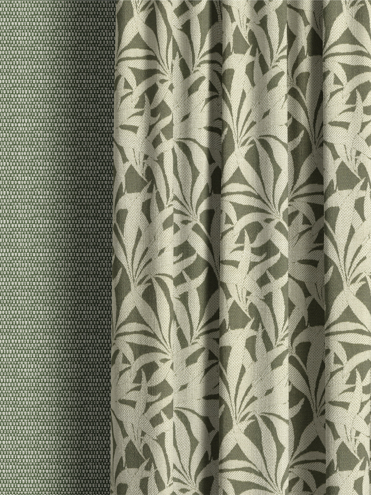 Tampine Dark Green Curtain - Esselle Home