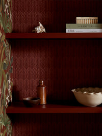 Novena Spiced Terracotta Wallpaper - Esselle Home