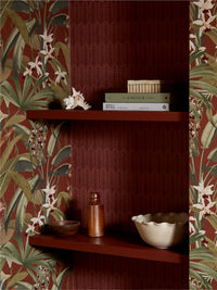 Novena Spiced Terracotta Wallpaper - Esselle Home