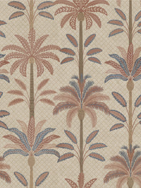 Solana Terracotta Palm | Tropical Leaf Wallpaper - Esselle Home