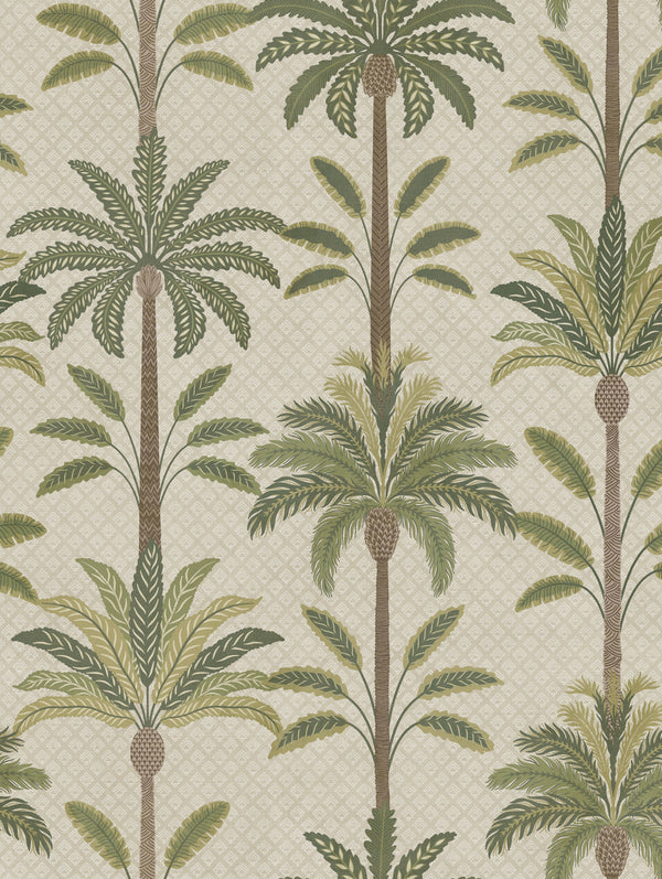 Solana Green Palm | Tropical Leaf Wallpaper