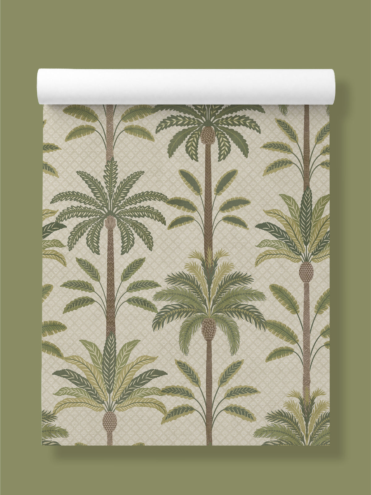 Solana Green Palm | Tropical Leaf Wallpaper - Esselle Home