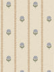 Thistle Trail Stripe Blue & Beige Wallpaper