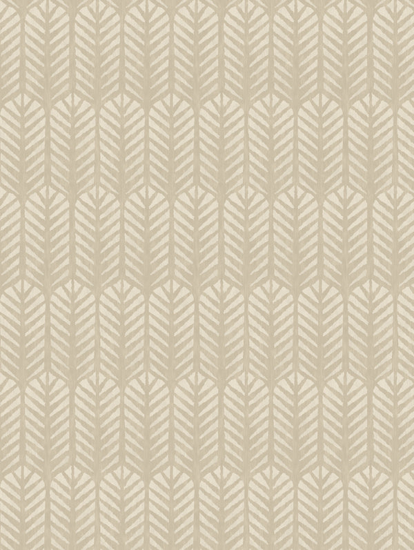 Novena Geo Natural | Geometric Art Deco Wallpaper