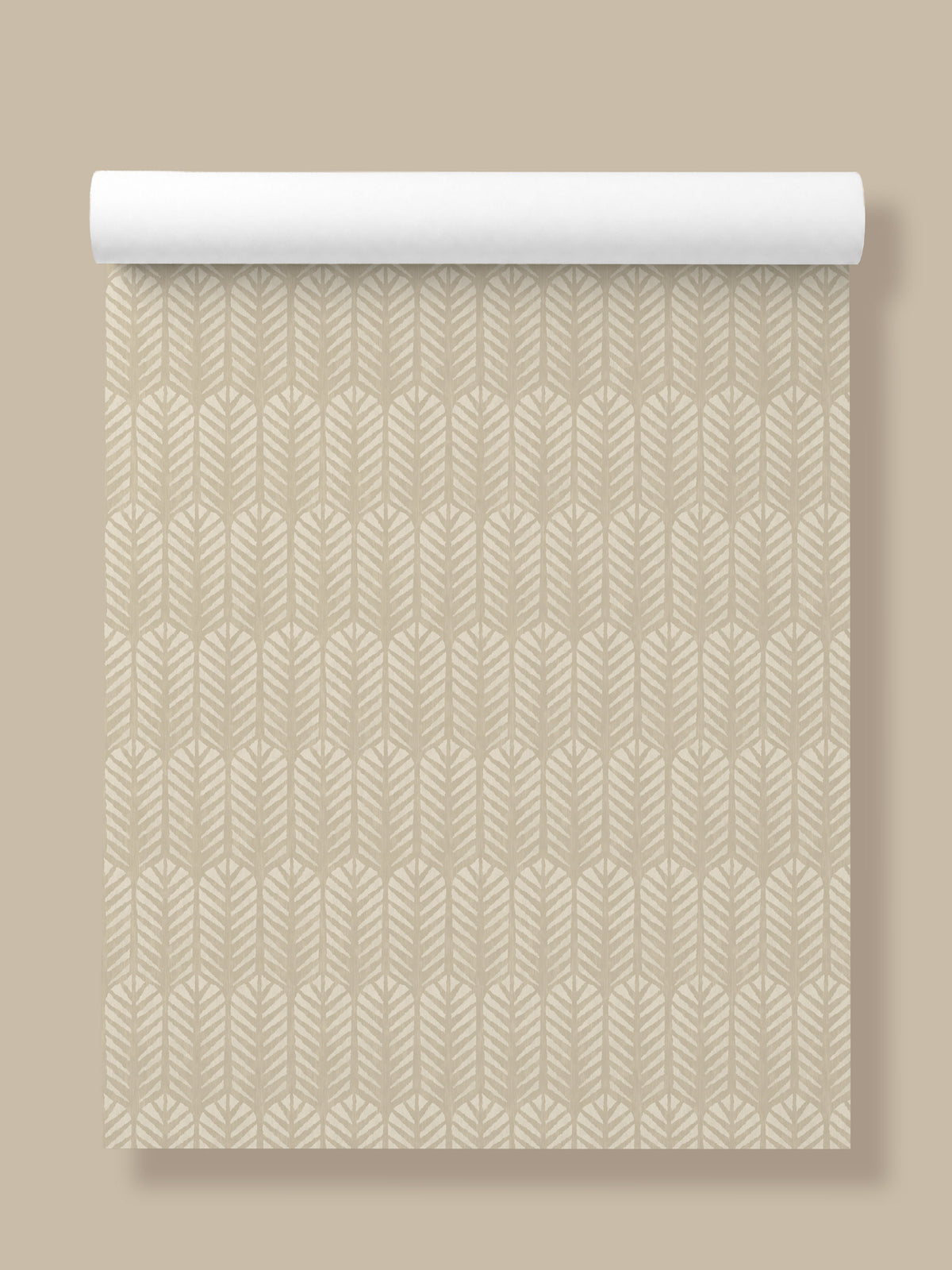 Novena Geo Natural | Geometric Art Deco Wallpaper - Esselle Home