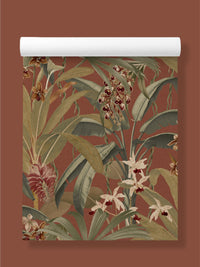 Saffron Terracotta Wallpaper - Esselle Home