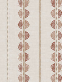 Maris Terracotta Wallpaper | Fan Leaf Stripe Wallpaper - Esselle Home