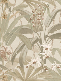 Saffron Cream & Sage Tropical | Leaf Jungle Wallpaper - Esselle Home