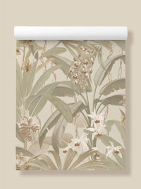 Saffron Cream & Sage Tropical | Leaf Jungle Wallpaper - Esselle Home