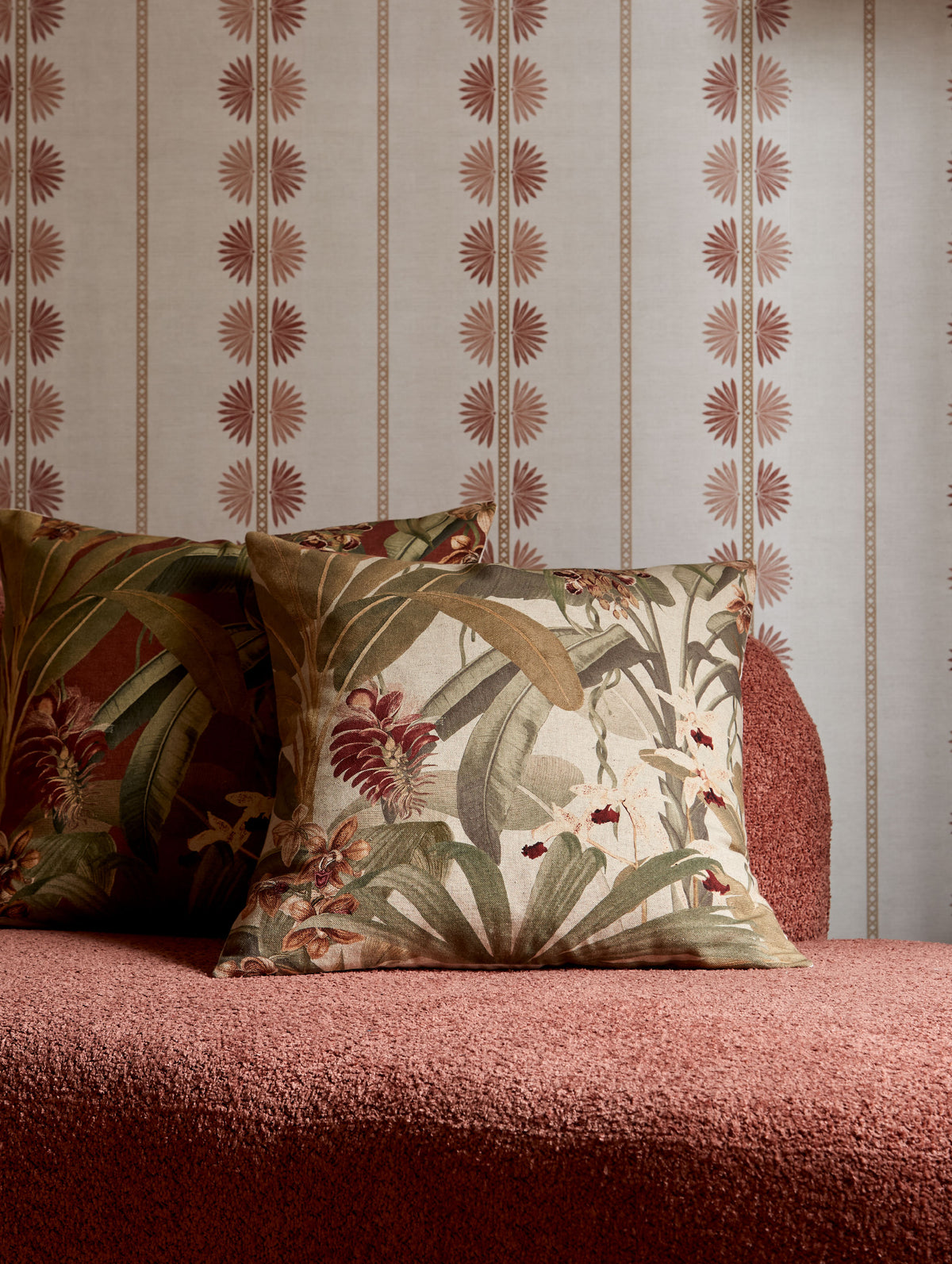 Saffron Natural 50 x 50 cm Cushion - Esselle Home