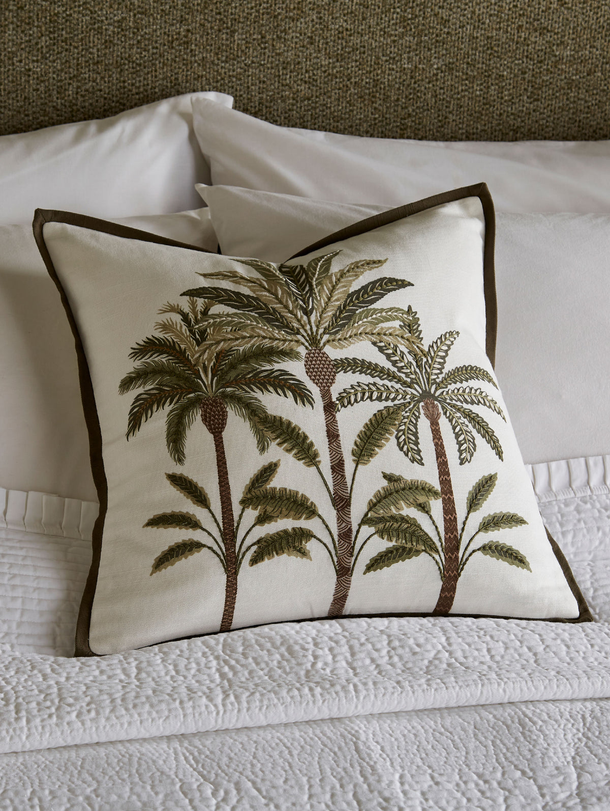 Solana Green 45 x 45 cm Cushion - Esselle Home