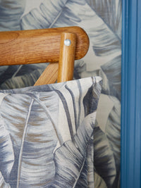 Canopy Blue Palm | Botanical Leaf Wallpaper - Esselle Home