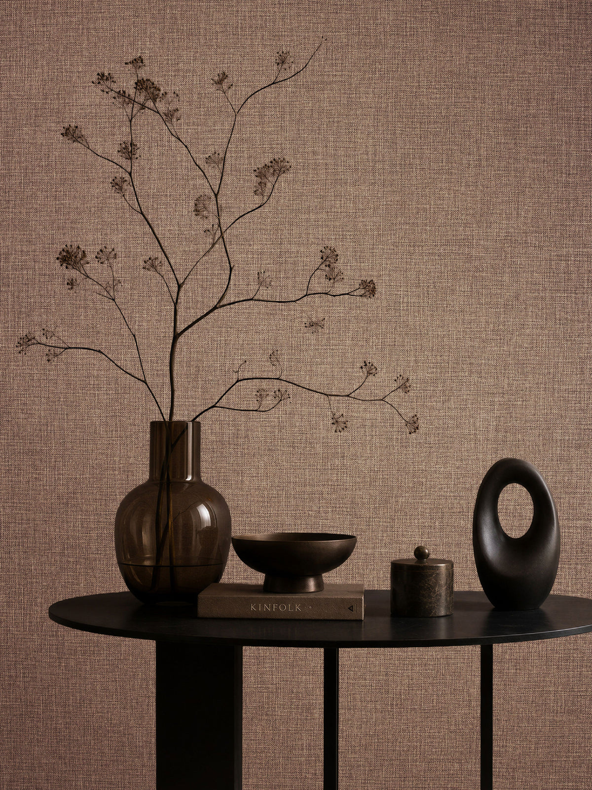 Sentosa Mulberry Wallpaper | Textured Vinyl Wallpaper - Esselle Home