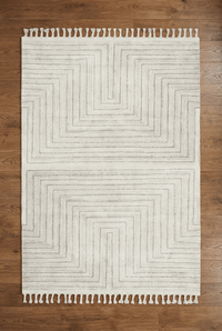 Arctic Maze Natural / Grey Rug - Esselle Home