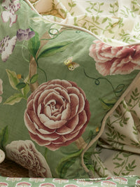 Chinoiserie Garden Spring Green Cushion - Esselle Home