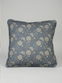 Lucien Trail Navy/Taupe Cushion - Esselle Home