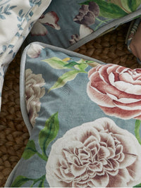 Chinoiserie Garden Slate Blue Cushion - Esselle Home