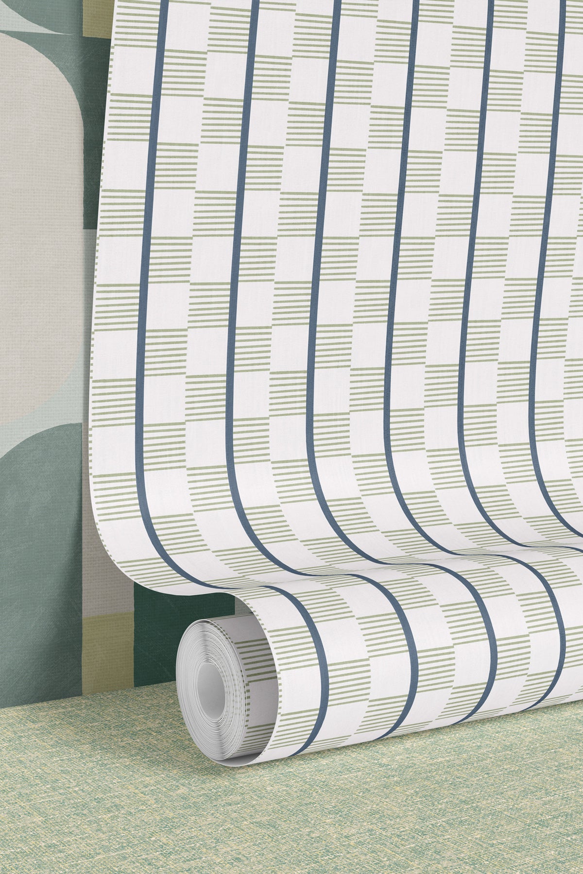 Ponty Olive Wallpaper - Esselle Home