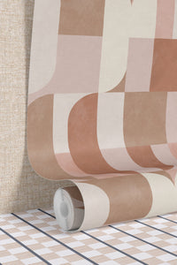 Atton Blush / Natural Wallpaper