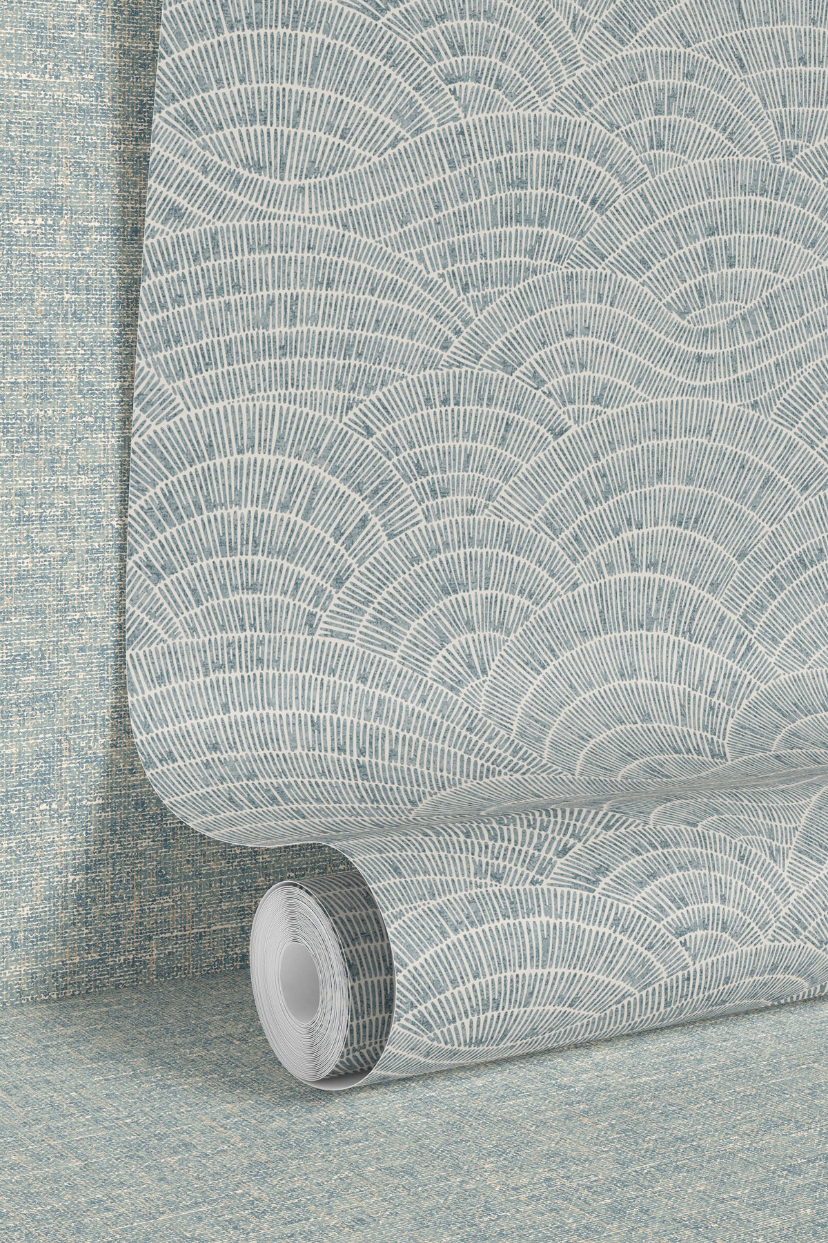 Dalty Steel Blue Wallpaper