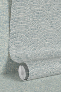 Dalty Steel Blue Wallpaper