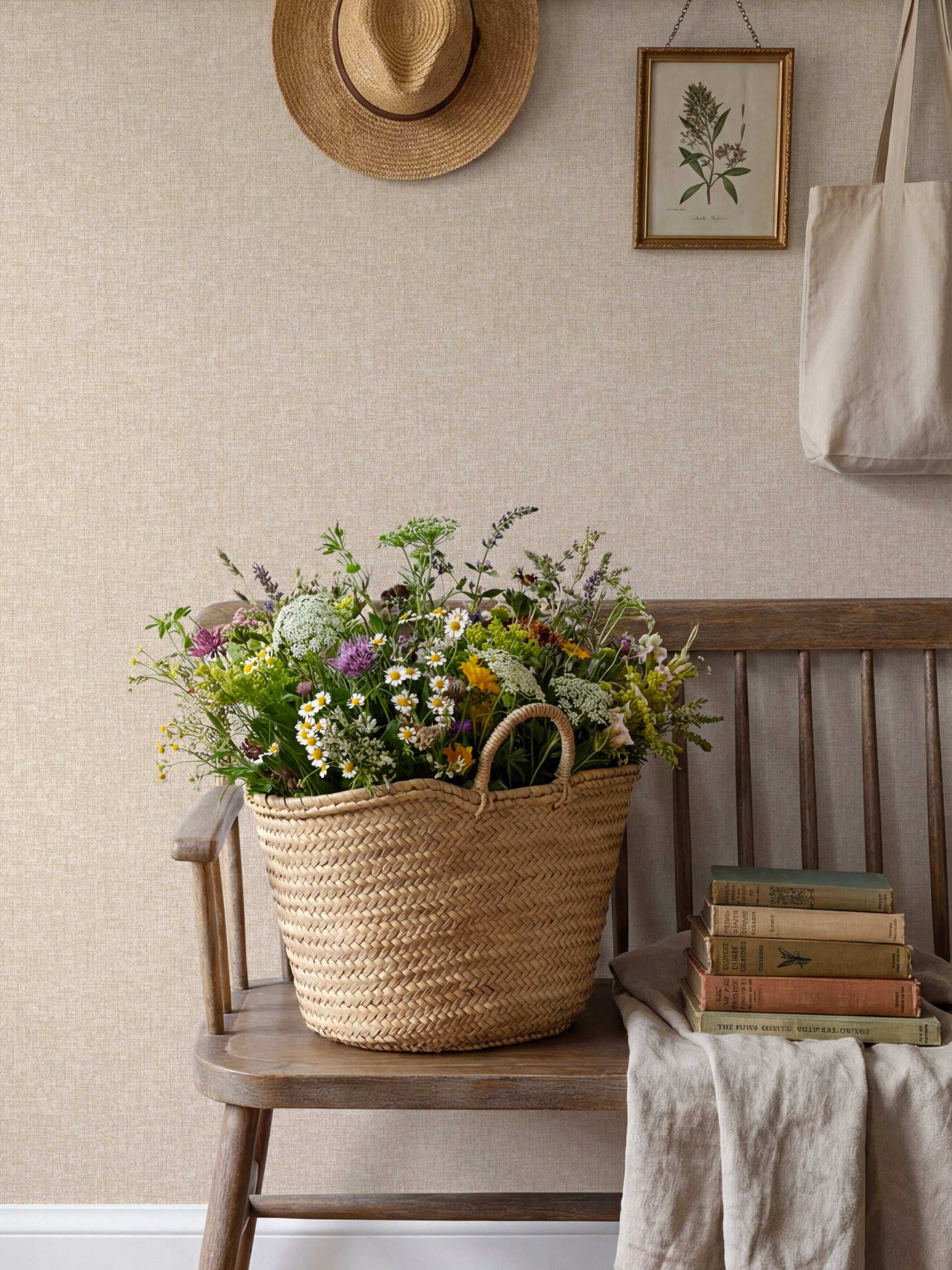 Artisan Weave Stone Wallpaper - Esselle Home