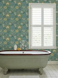 Fable Trail Seafoam Wallpaper - Esselle Home