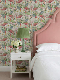 Waterlily Lake Linen Multicoloured Wallpaper - Esselle Home