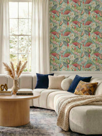 Waterlily Lake Soft Blue Wallpaper - Esselle Home