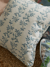 Botanic Vines Slate Blue Cushion - Esselle Home