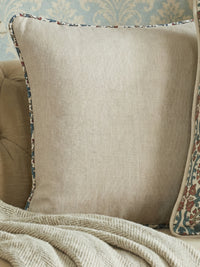 Eden Plain/Veda Oyster Cushion - Esselle Home