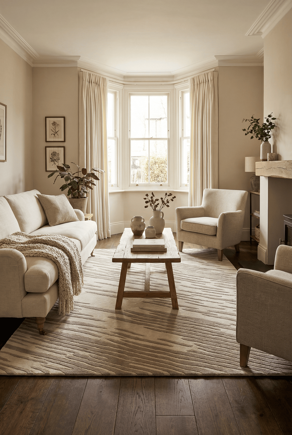 Aura Storm Natural / Grey Rug - Esselle Home