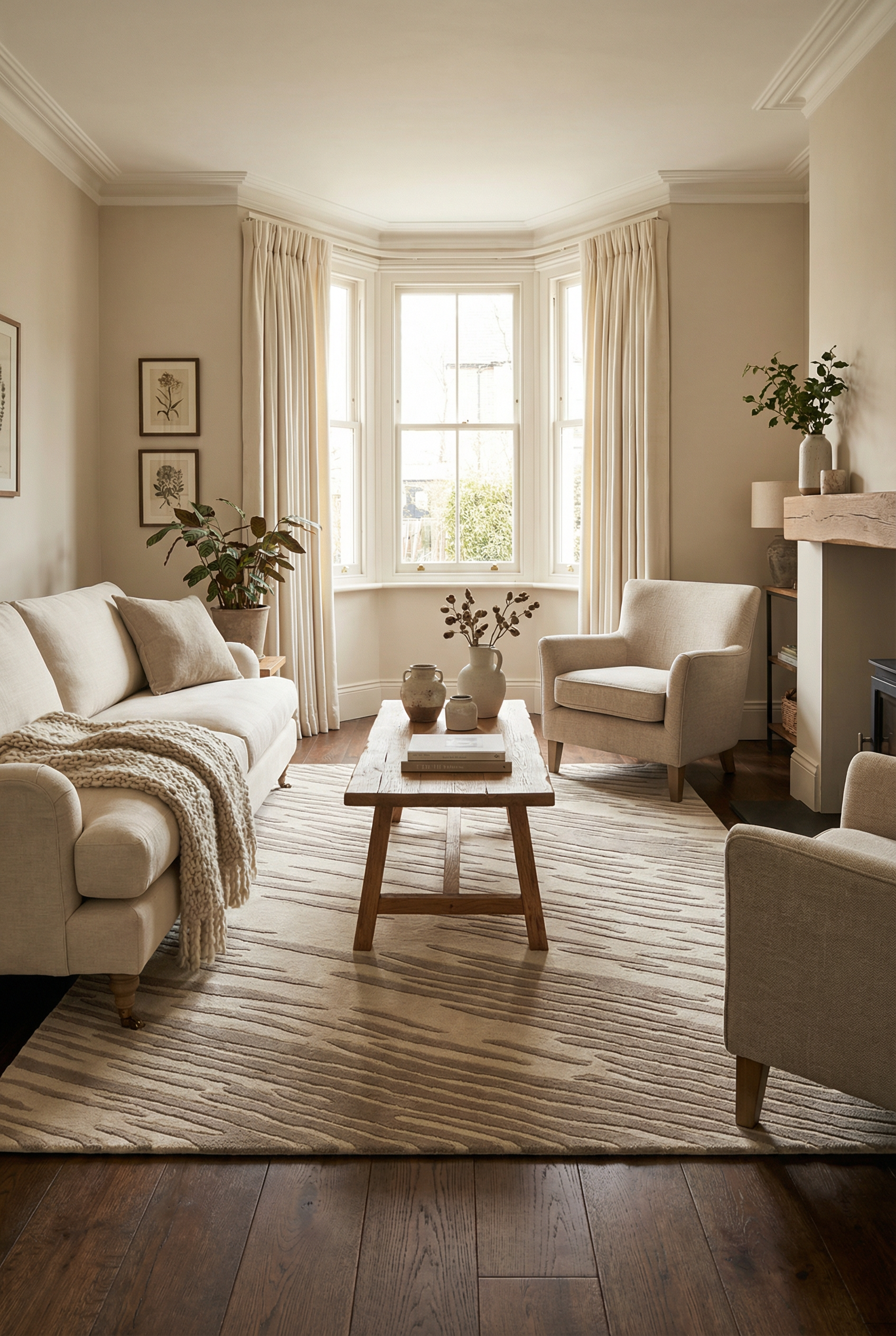 Aura Storm Natural / Grey Rug