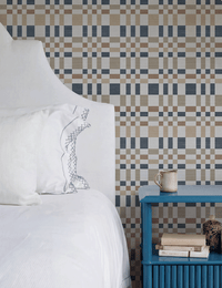 Bergan Navy / Natural Wallpaper - Esselle Home
