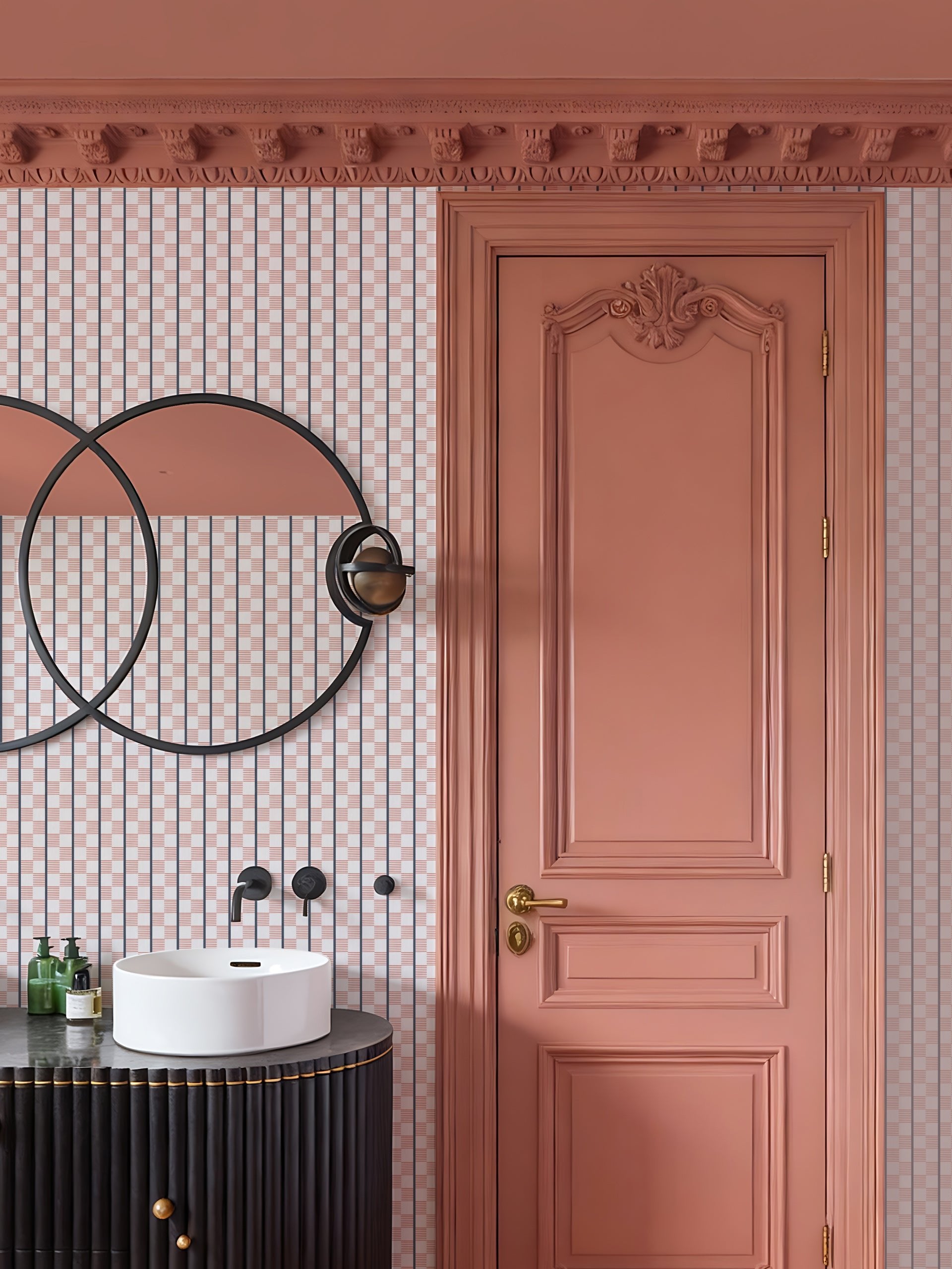 Ponty Terracotta Wallpaper - Esselle Home