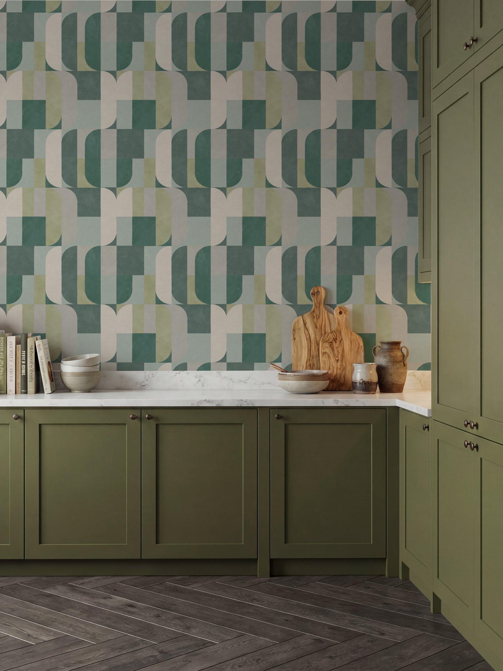 Atton Green / Natural Wallpaper