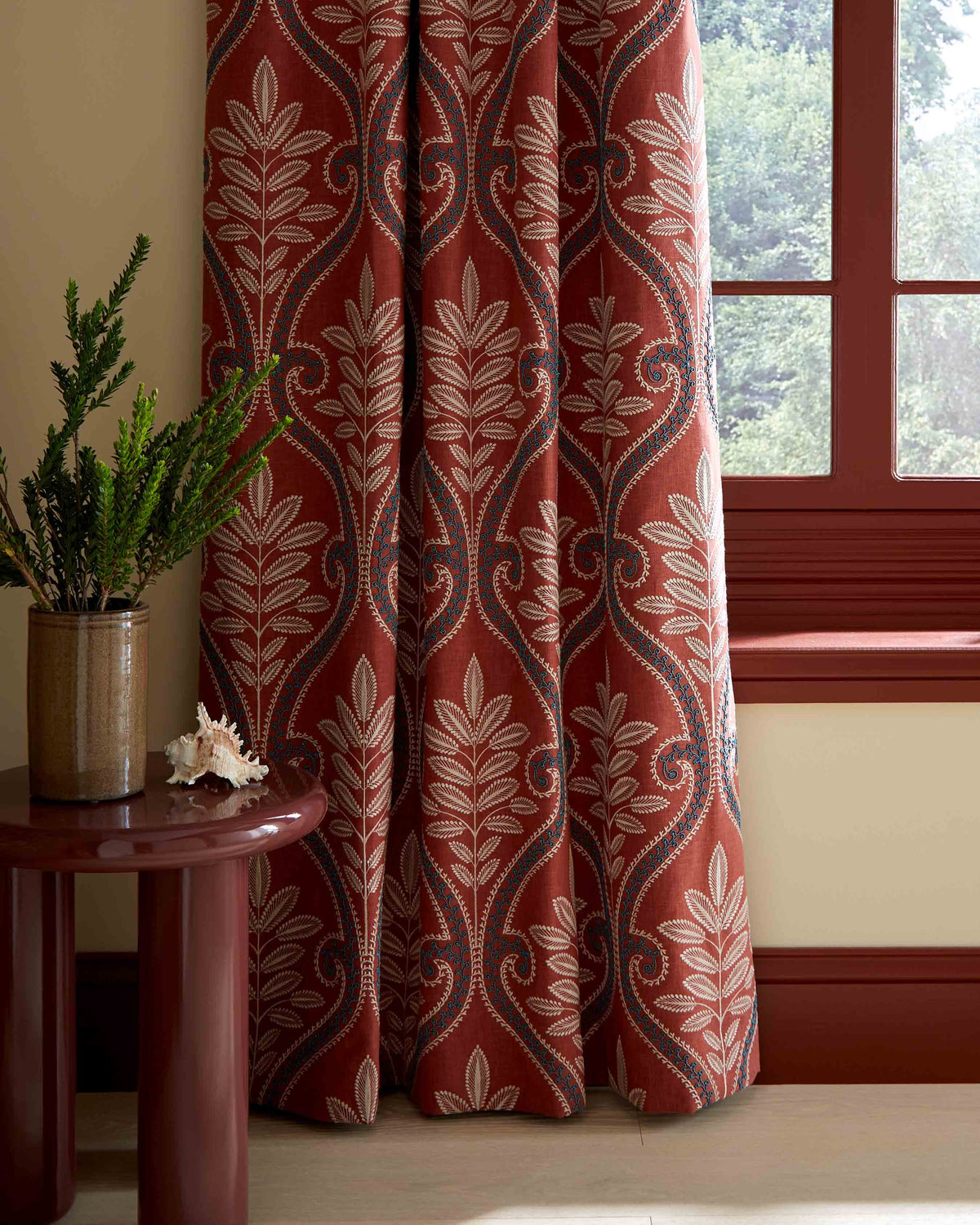 Monsoon Terracotta Curtain - Esselle Home