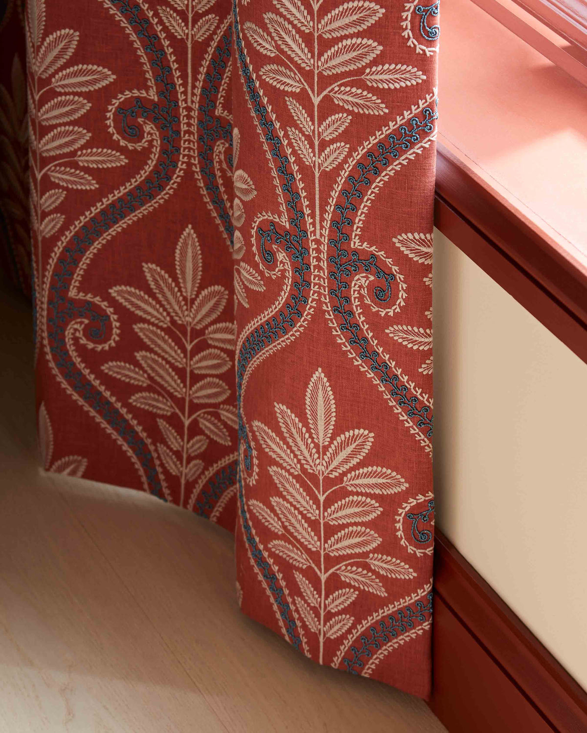 Monsoon Terracotta Curtain - Esselle Home