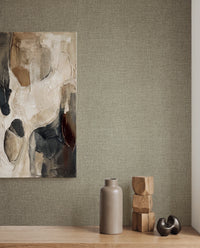 Sentosa Soft Brown Wallpaper | Textured Vinyl Wallpaper - Esselle Home