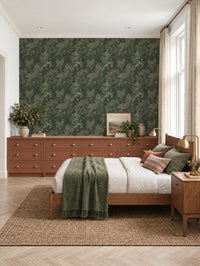 Wild Verdue Bottle Green Wallpaper
