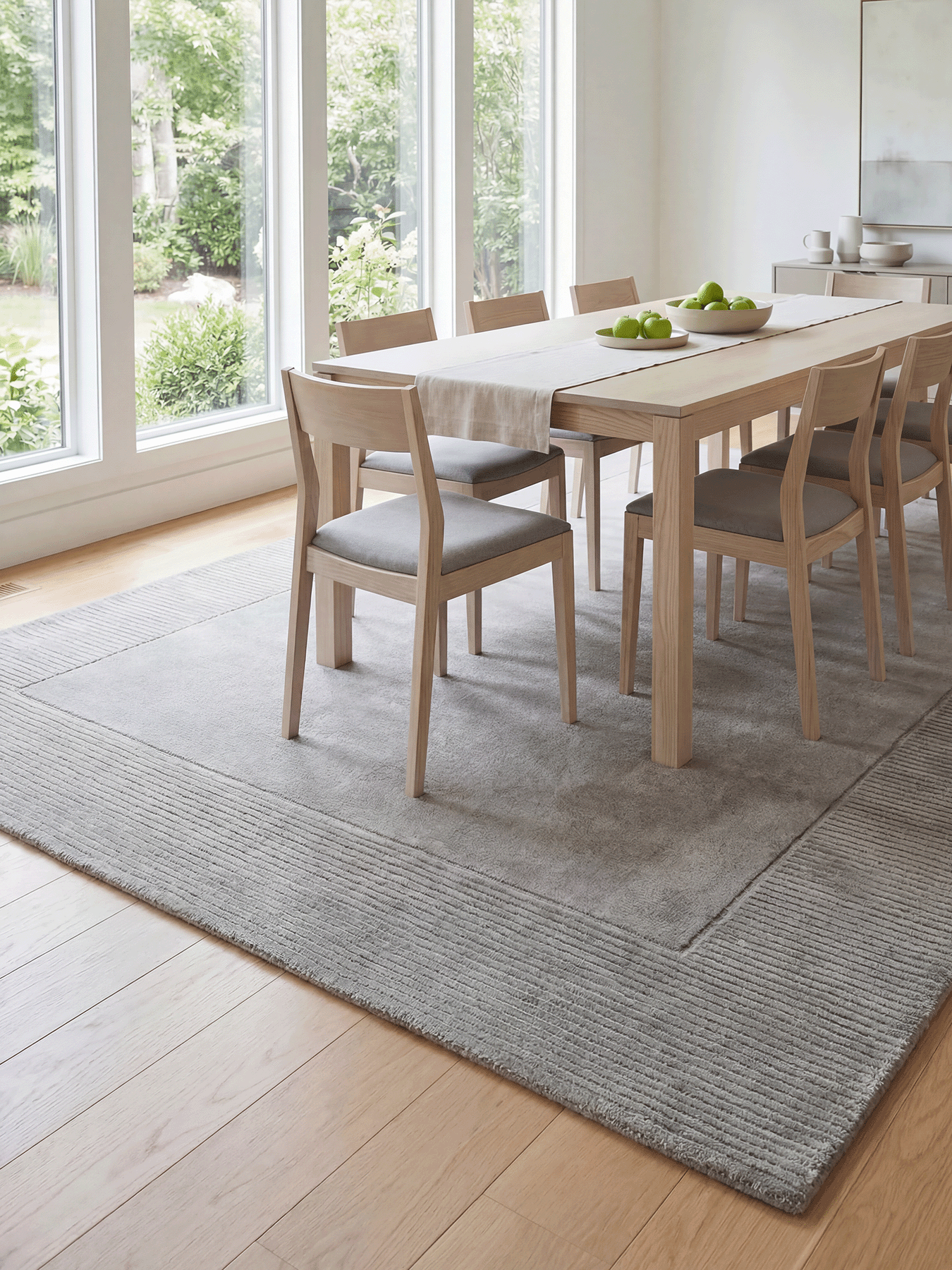 Esme Wool Silver Rug 200 x 290cm - Esselle Home