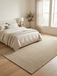 Esme Wool Stone Rug 200 x 290cm - Esselle Home