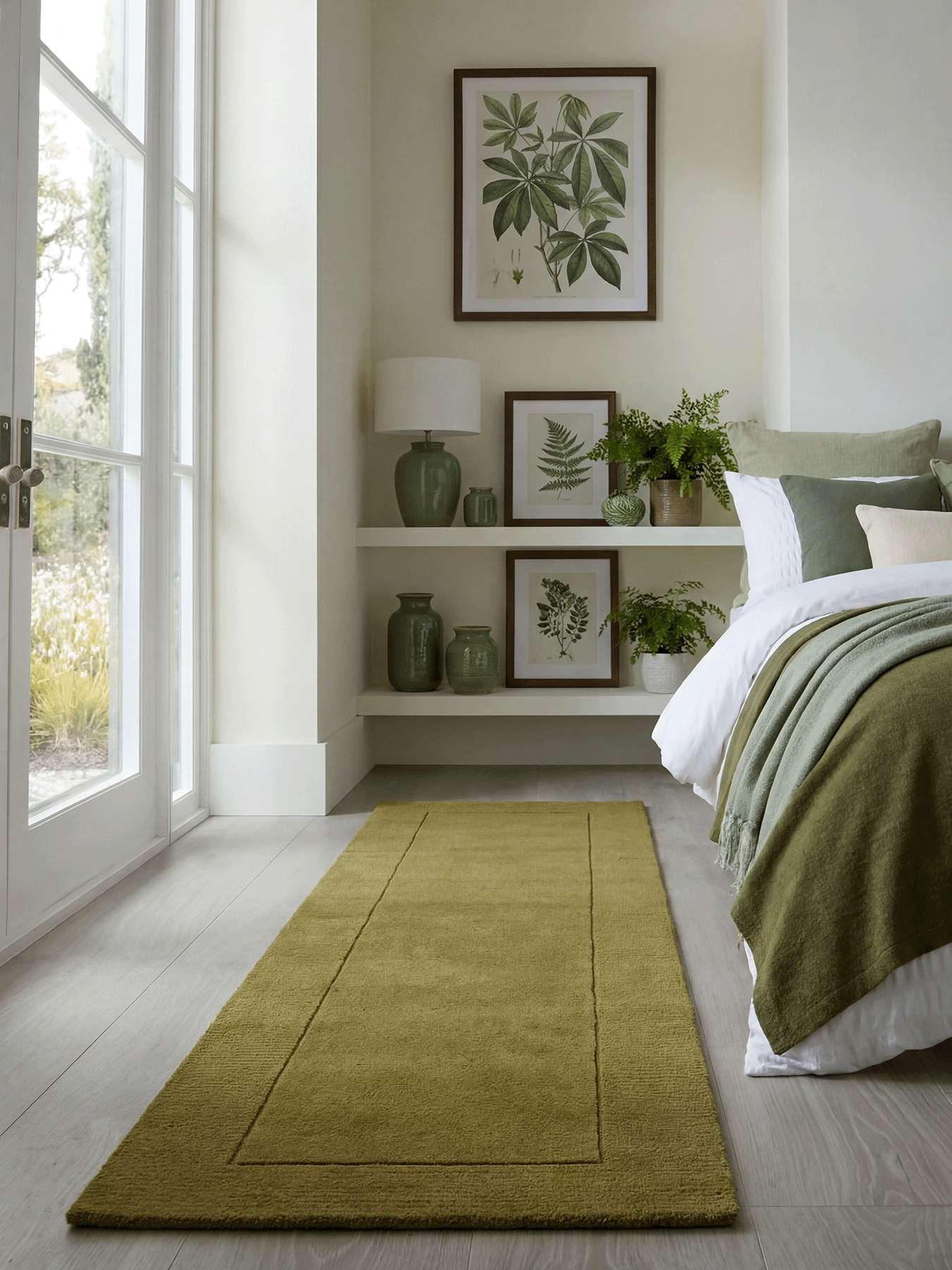 Esme Wool Olive Runner