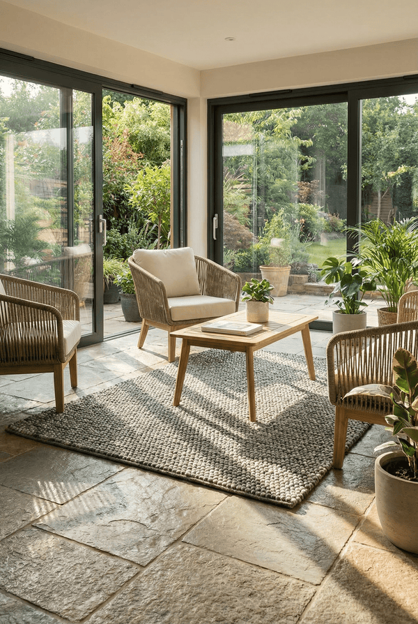 Delilah Wool Pebble Mottled Grey Rug