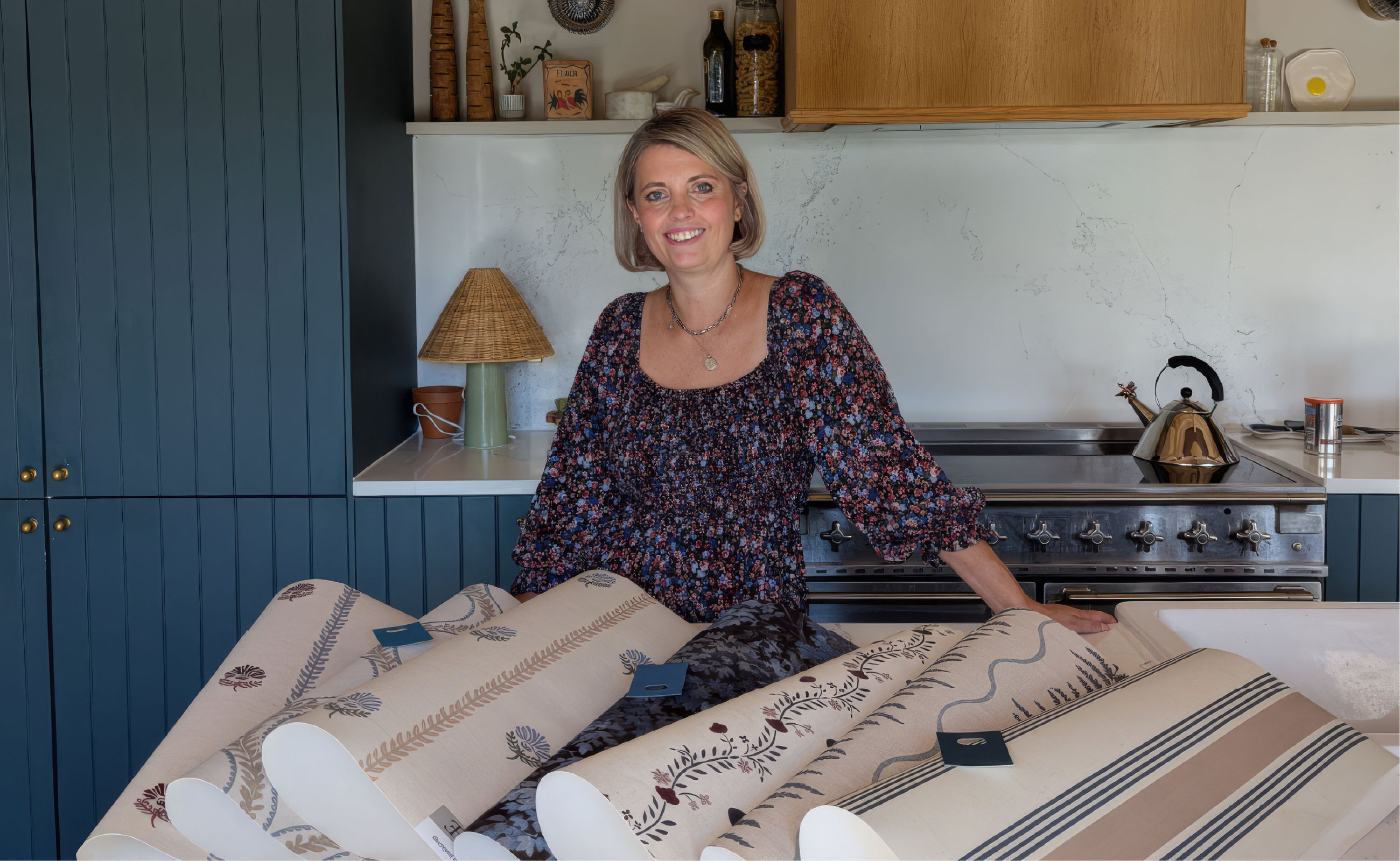 Kate Hewitt x Esselle Home wallpaper collaboration