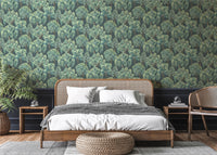 Whispering Willow Navy Wallpaper - Esselle Home