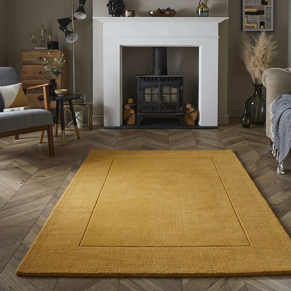 Esme Wool Ochre Rug 120x170cm (Bale 167)