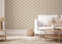 Odina Ikat Natural Wallpaper