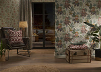 Kashmir Jacobean Teal/Raspberry Cushion - Esselle Home
